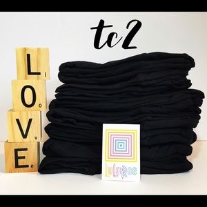 LulaRoe TC2 Solid Black Leggings BNWT Tall/Curvy2